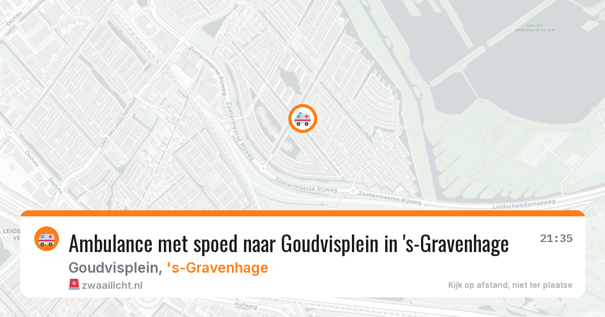 Ambulance met spoed naar Goudvisplein in 's-Gravenhage — 11 apr 2026