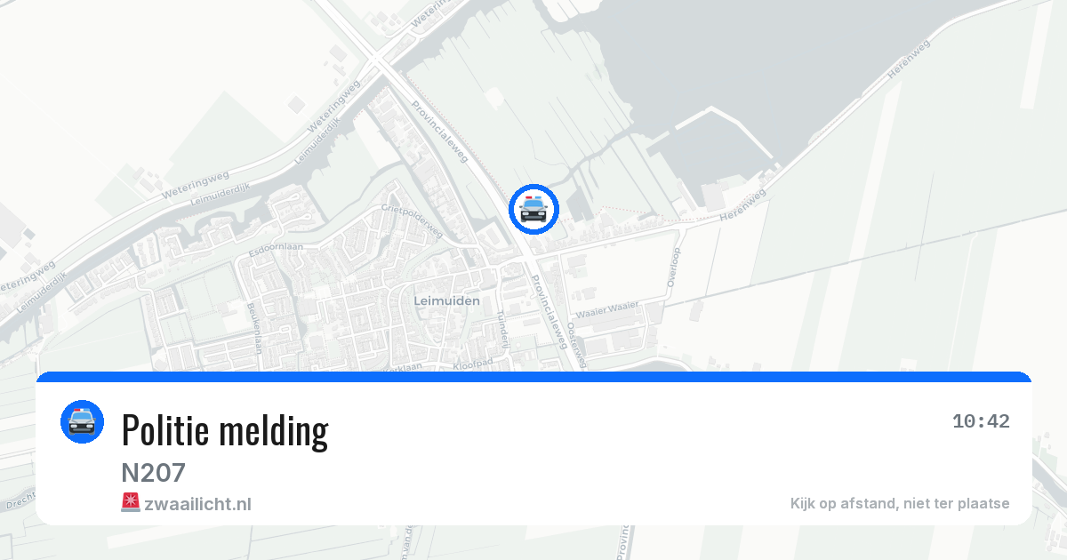 Politie melding — 8 mei 2026