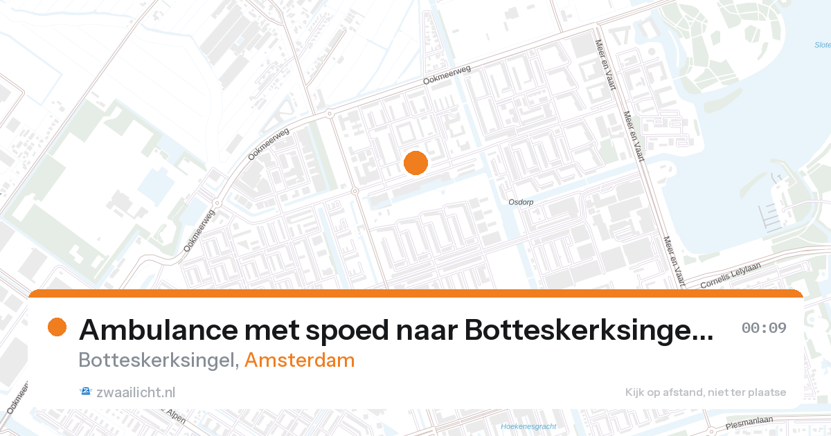 Ambulance met spoed naar Botteskerksingel in Amsterdam — 26 aug 2026