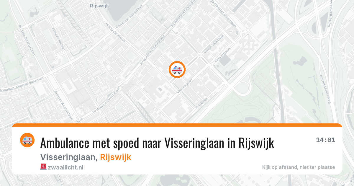 Ambulance met spoed naar Visseringlaan in Rijswijk — 29 jul 2026