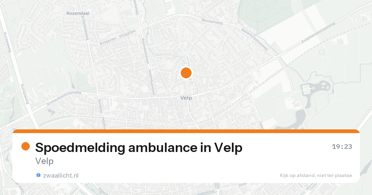 Spoedmelding ambulance in Velp — 7 feb 2026