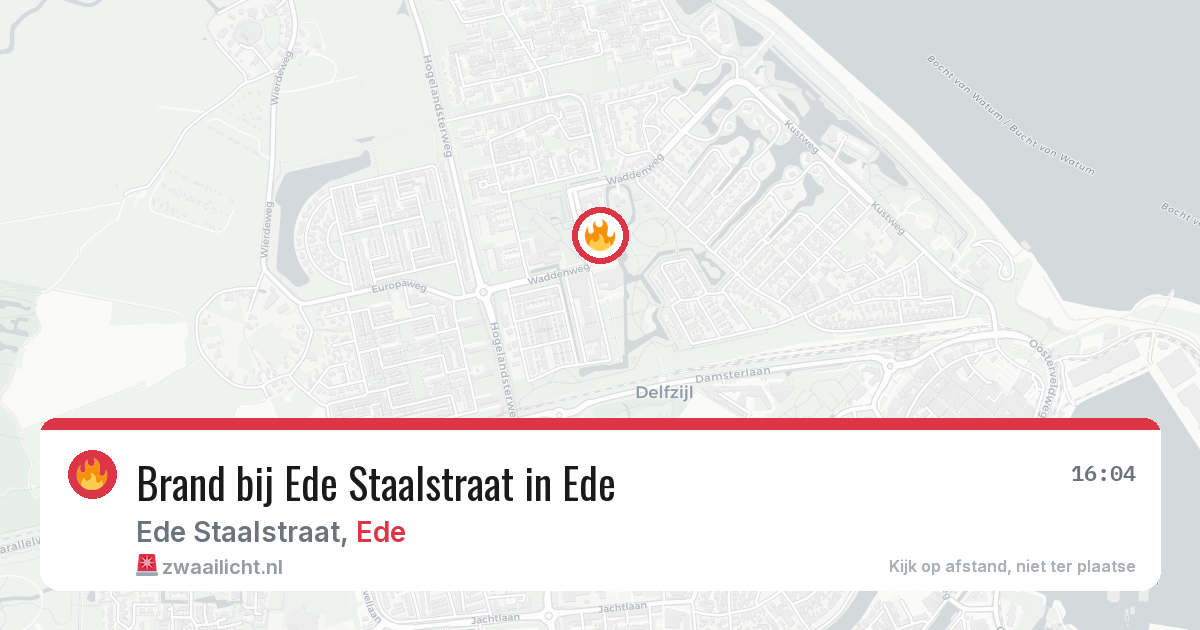 Brand bij Ede Staalstraat in Ede — 24 feb 2026