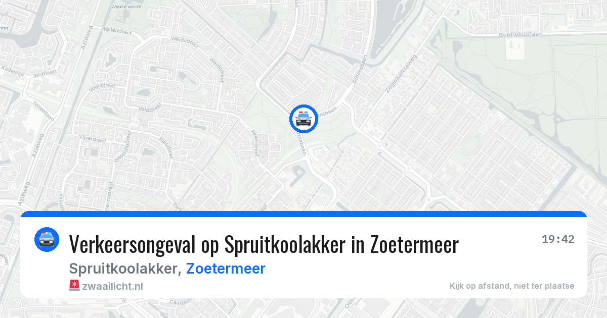 Verkeersongeval op Spruitkoolakker in Zoetermeer — 1 apr 2026