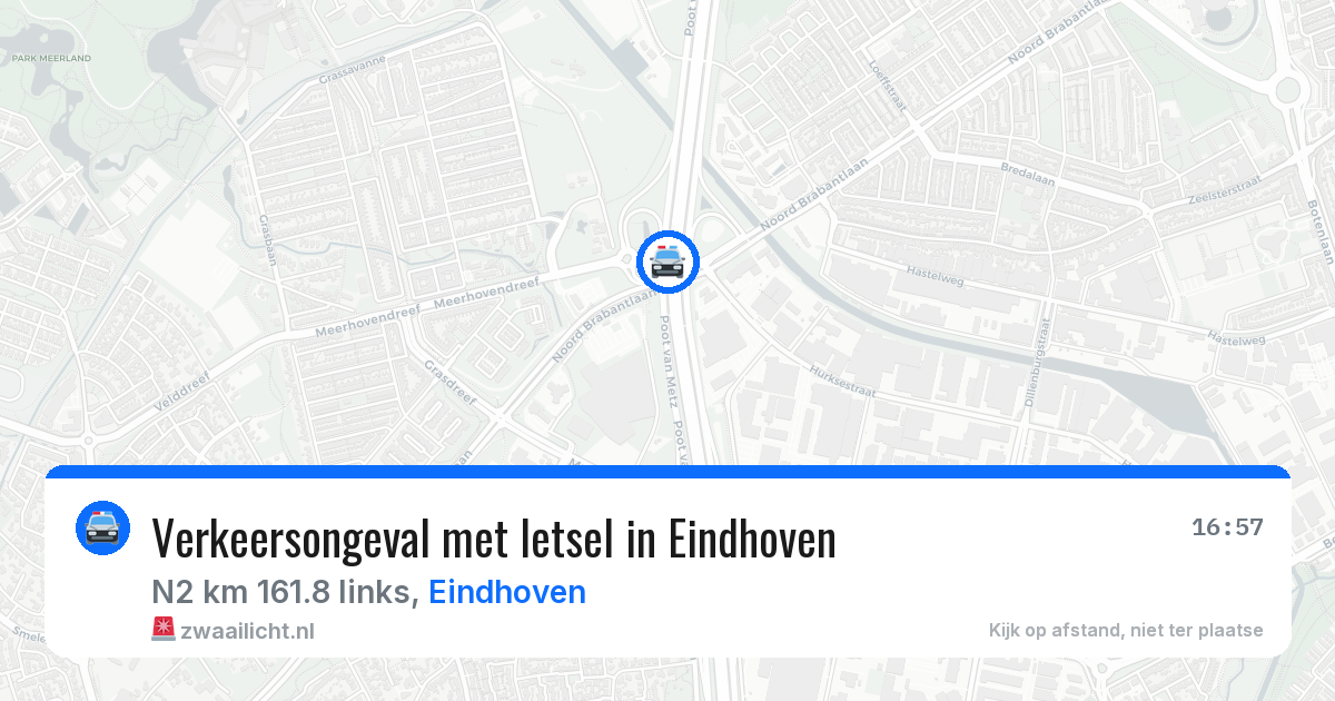 Verkeersongeval met letsel in Eindhoven — 11 aug 2026