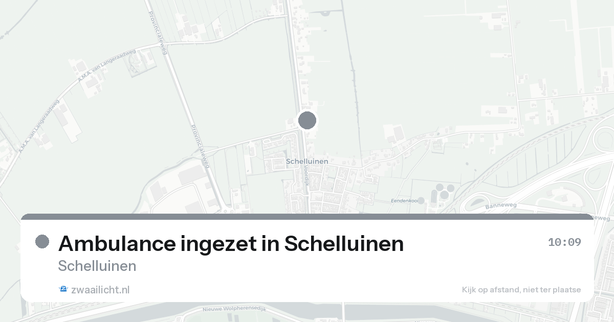 Ambulance ingezet in Schelluinen — 7 feb 2026