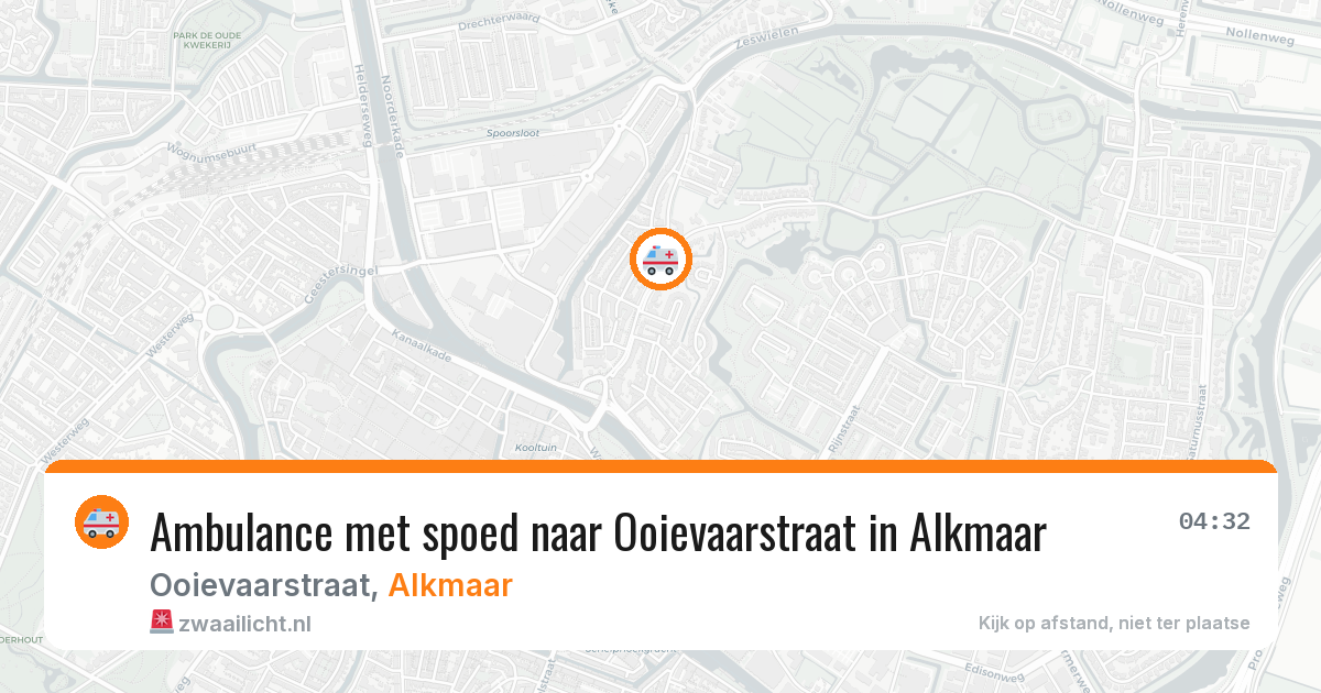 Ambulance met spoed naar Ooievaarstraat in Alkmaar — 24 jan 2026
