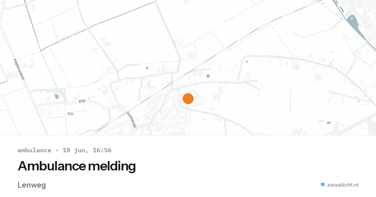 Ambulance melding — 10 jun 2026