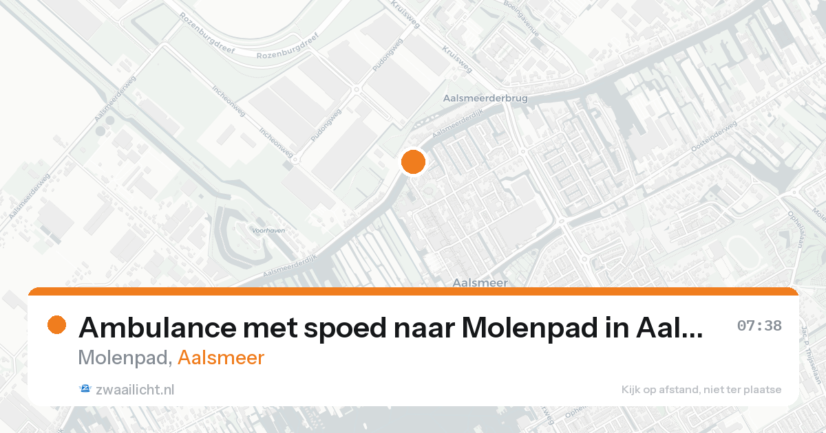 Ambulance met spoed naar Molenpad in Aalsmeer — 6 jun 2026