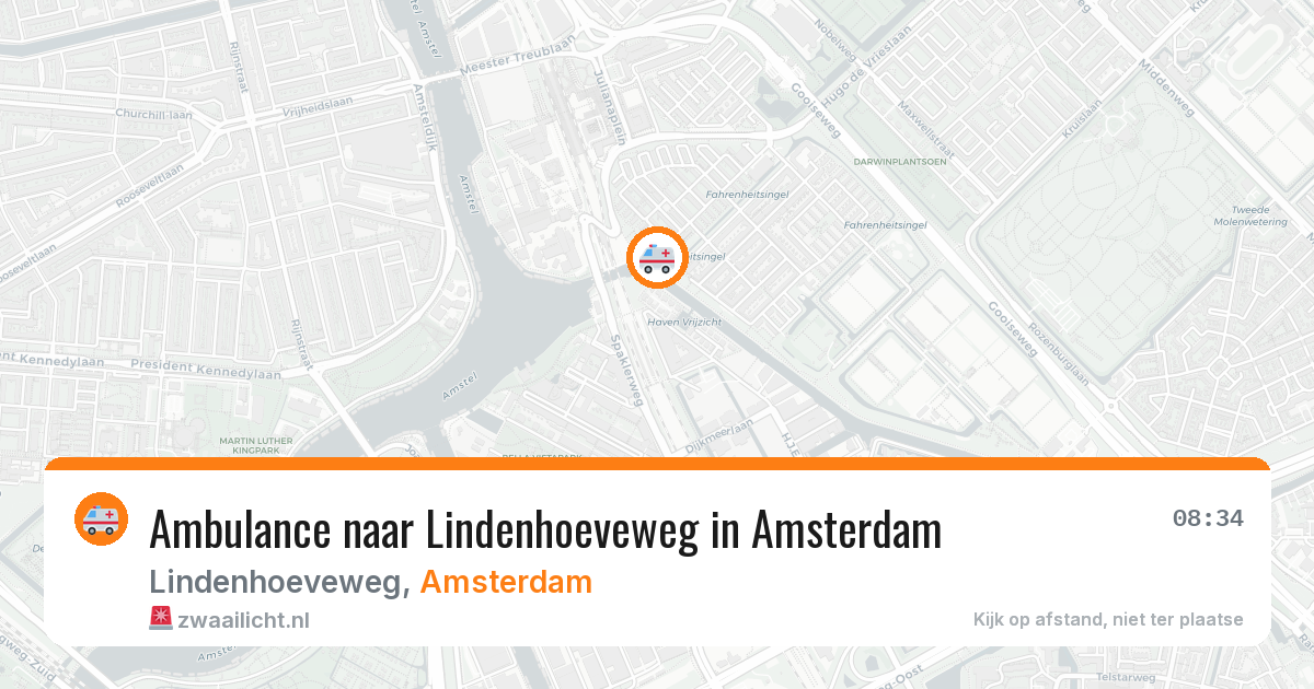 Ambulance naar Lindenhoeveweg in Amsterdam — 30 mei 2026