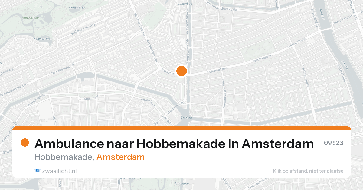 Ambulance naar Hobbemakade in Amsterdam — 7 feb 2026