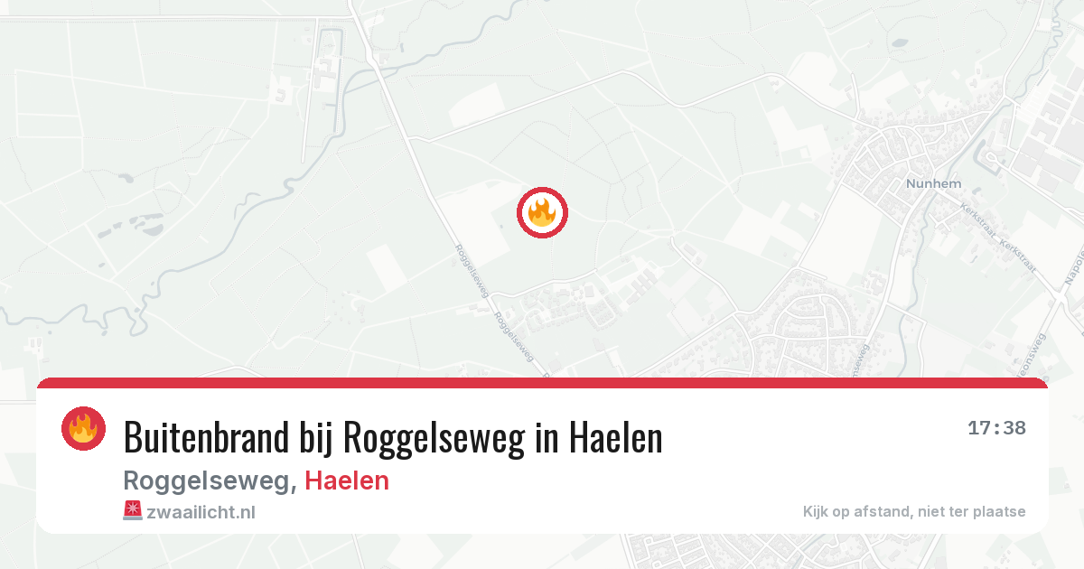 Buitenbrand bij Roggelseweg in Haelen — 29 mei 2026
