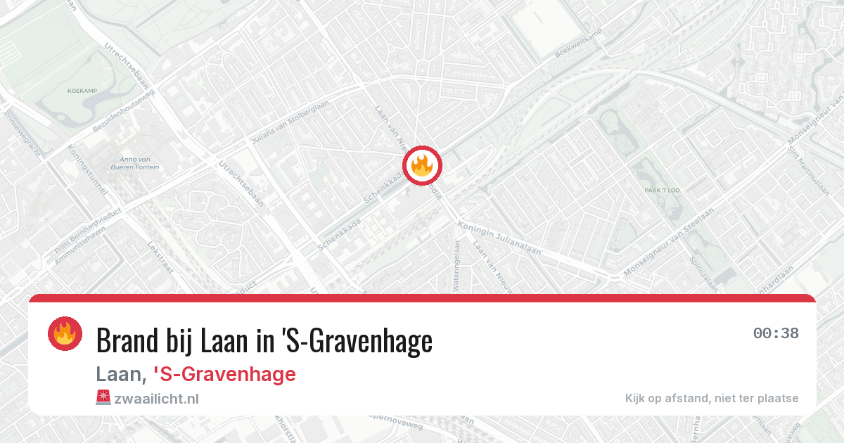 Brand bij Laan in 'S-Gravenhage — 11 mei 2026