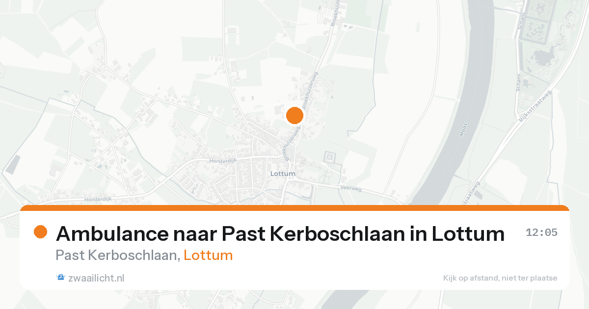 Ambulance naar Past Kerboschlaan in Lottum — 5 aug 2026