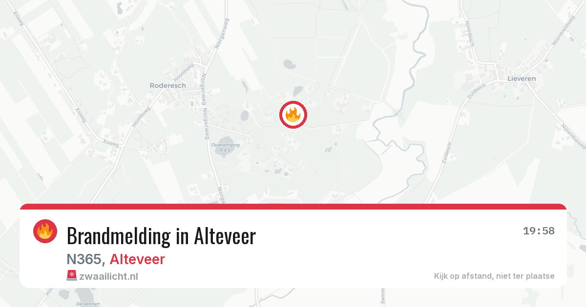 Brandmelding in Alteveer — 12 aug 2026