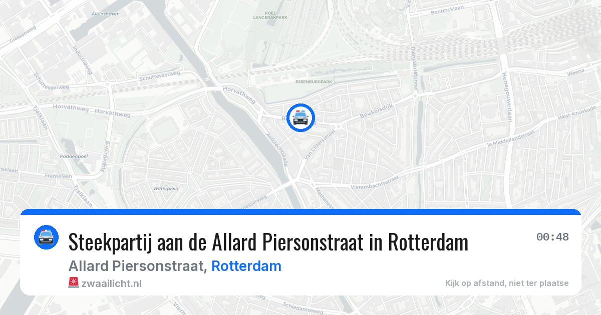 Steekpartij aan de Allard Piersonstraat in Rotterdam — 12 mrt 2026