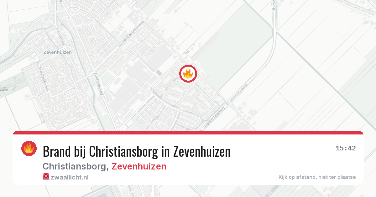 Brand bij Christiansborg in Zevenhuizen — 7 jun 2026