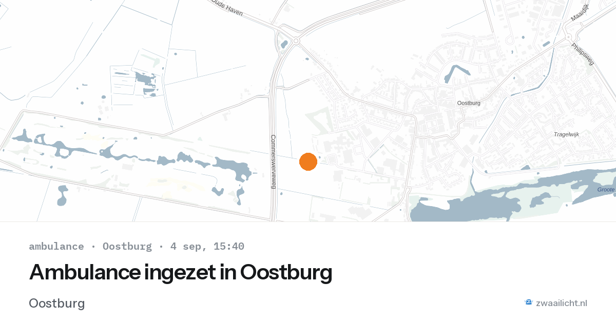 Ambulance ingezet in Oostburg — 4 sep 2026