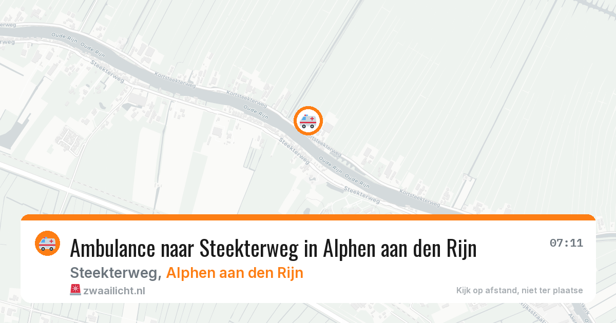 Ambulance naar Steekterweg in Alphen aan den Rijn — 25 jun 2026