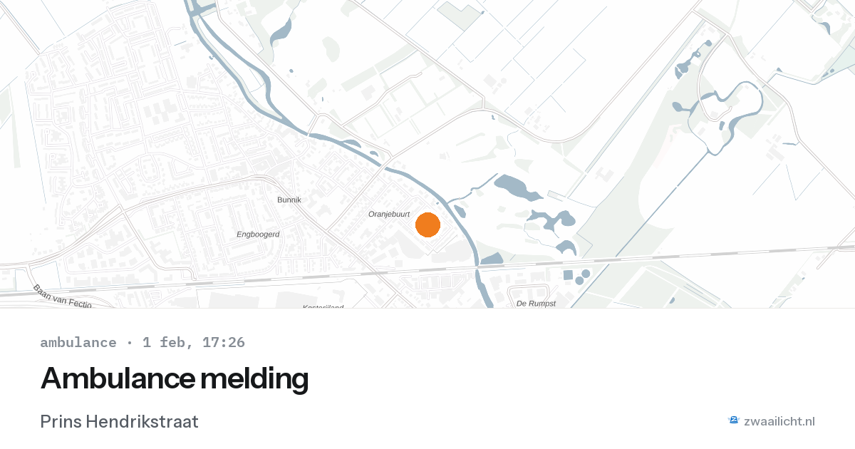 Ambulance melding — 1 feb 2026