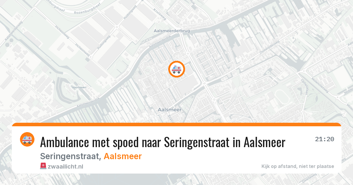Ambulance met spoed naar Seringenstraat in Aalsmeer — 11 jun 2026