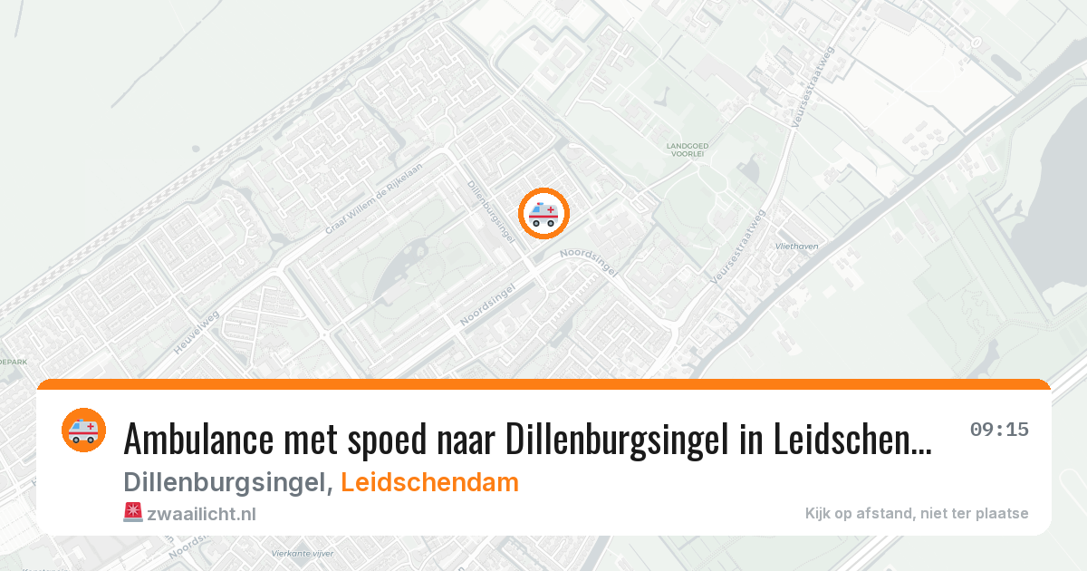 Ambulance met spoed naar Dillenburgsingel in Leidschendam — 6 mei 2026