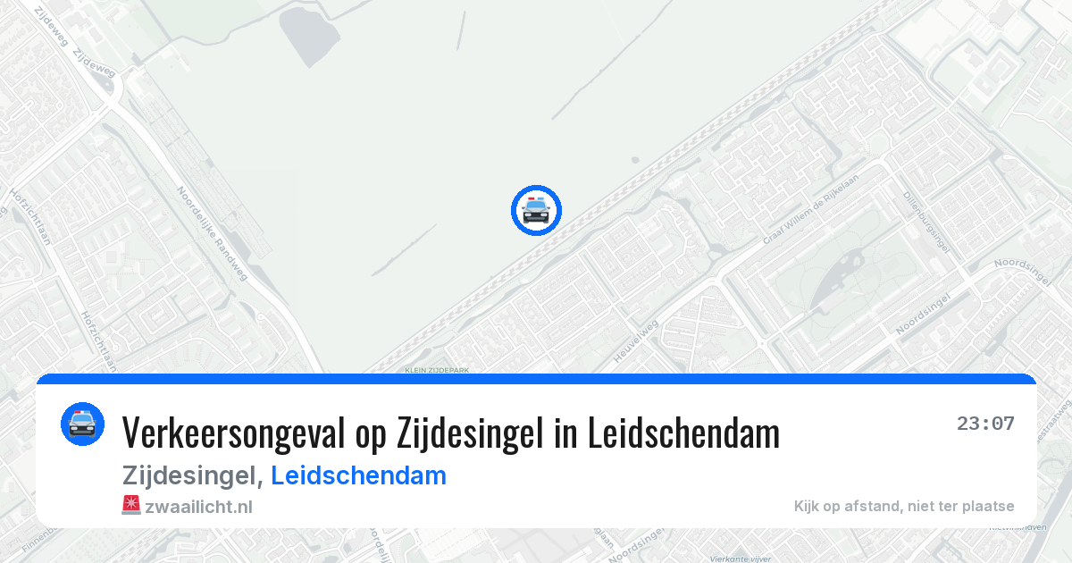 Verkeersongeval op Zijdesingel in Leidschendam — 1 aug 2026