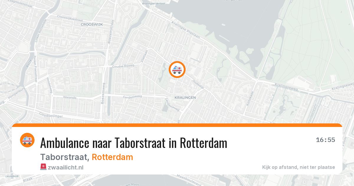 Ambulance naar Taborstraat in Rotterdam — 18 jun 2026