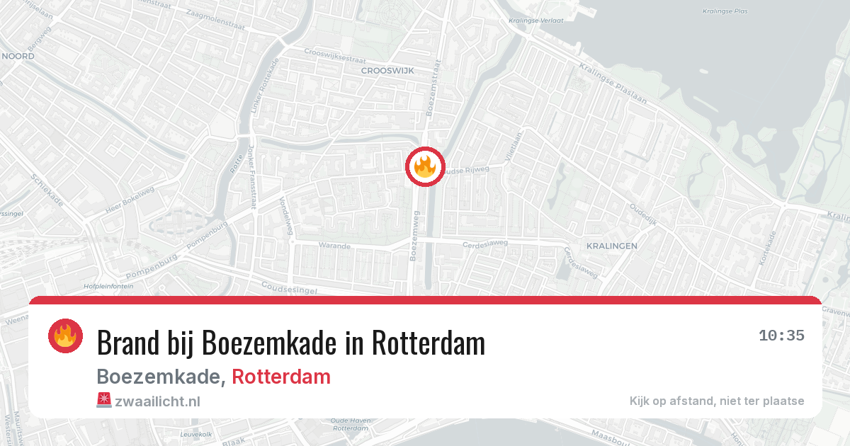 Brand bij Boezemkade in Rotterdam — 11 mrt 2026