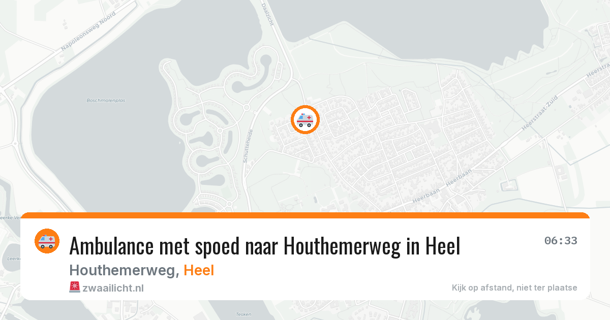 Ambulance met spoed naar Houthemerweg in Heel — 15 jun 2026