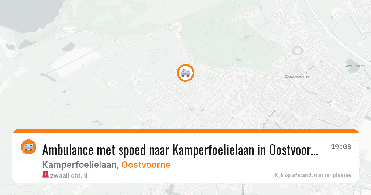 Ambulance met spoed naar Kamperfoelielaan in Oostvoorne — 15 apr 2026
