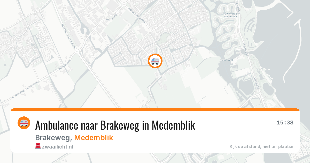 Ambulance naar Brakeweg in Medemblik — 19 jul 2026
