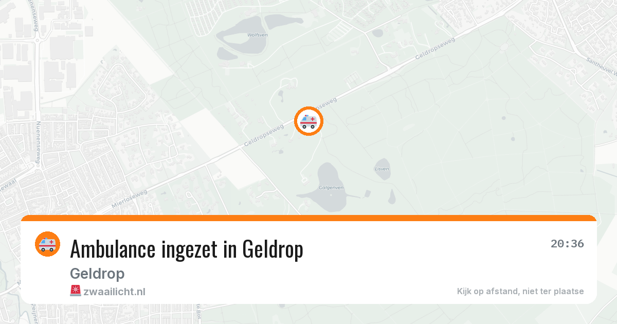 Ambulance ingezet in Geldrop — 11 aug 2026