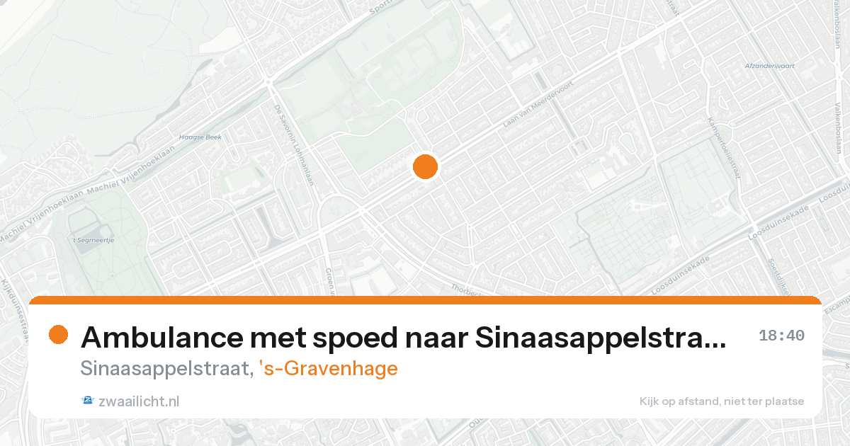 Ambulance met spoed naar Sinaasappelstraat in 's-Gravenhage — 5 mei 2026