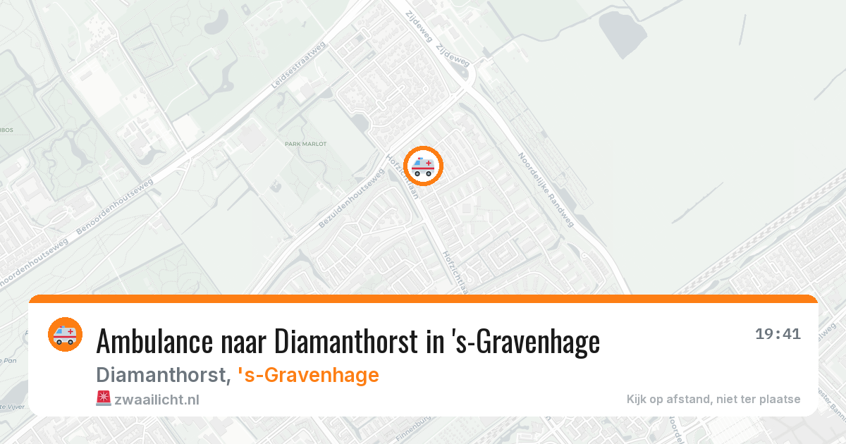 Ambulance naar Diamanthorst in 's-Gravenhage — 26 mrt 2026