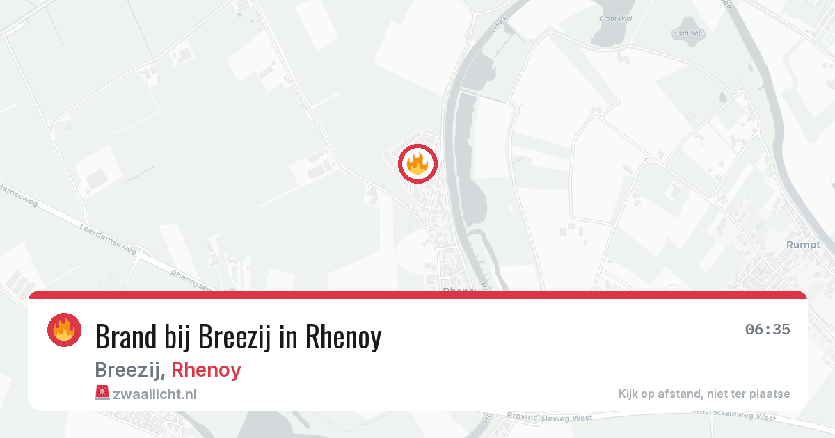 Brand bij Breezij in Rhenoy — 28 jun 2026