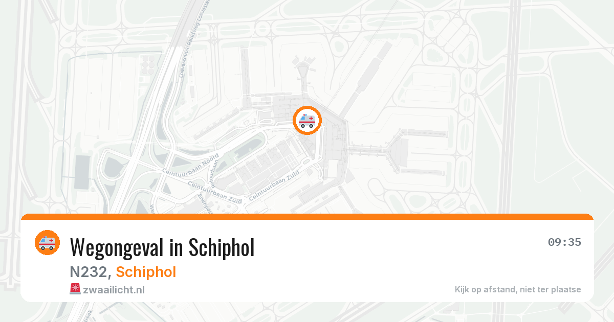 Wegongeval in Schiphol — 14 apr 2026