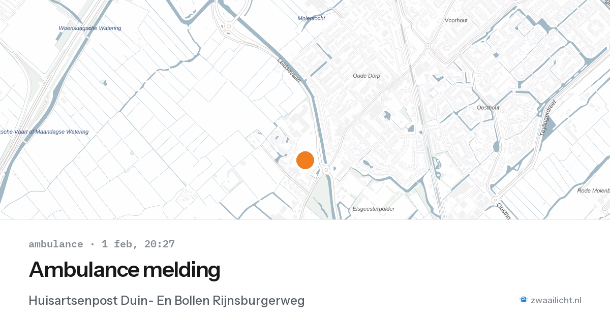 Ambulance melding — 1 feb 2026