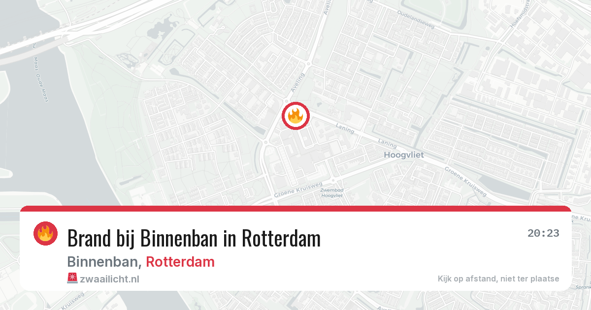 Brand bij Binnenban in Rotterdam — 26 jun 2026