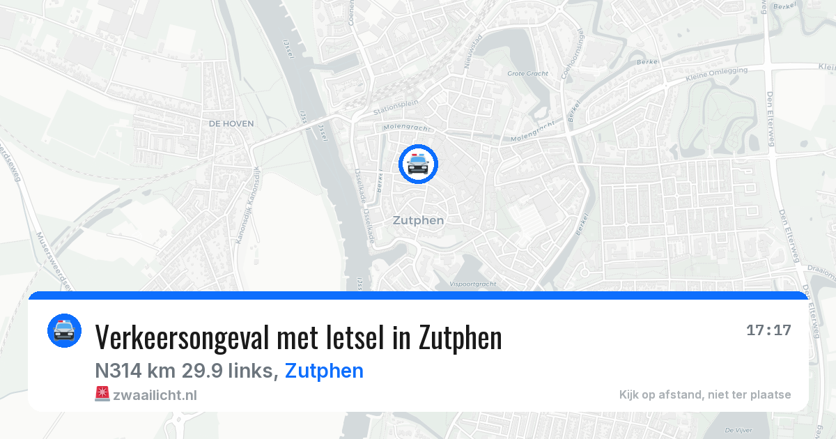 Verkeersongeval met letsel in Zutphen — 11 jun 2026
