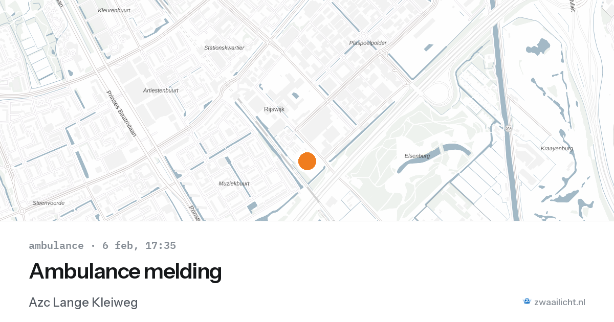Ambulance melding — 6 feb 2026