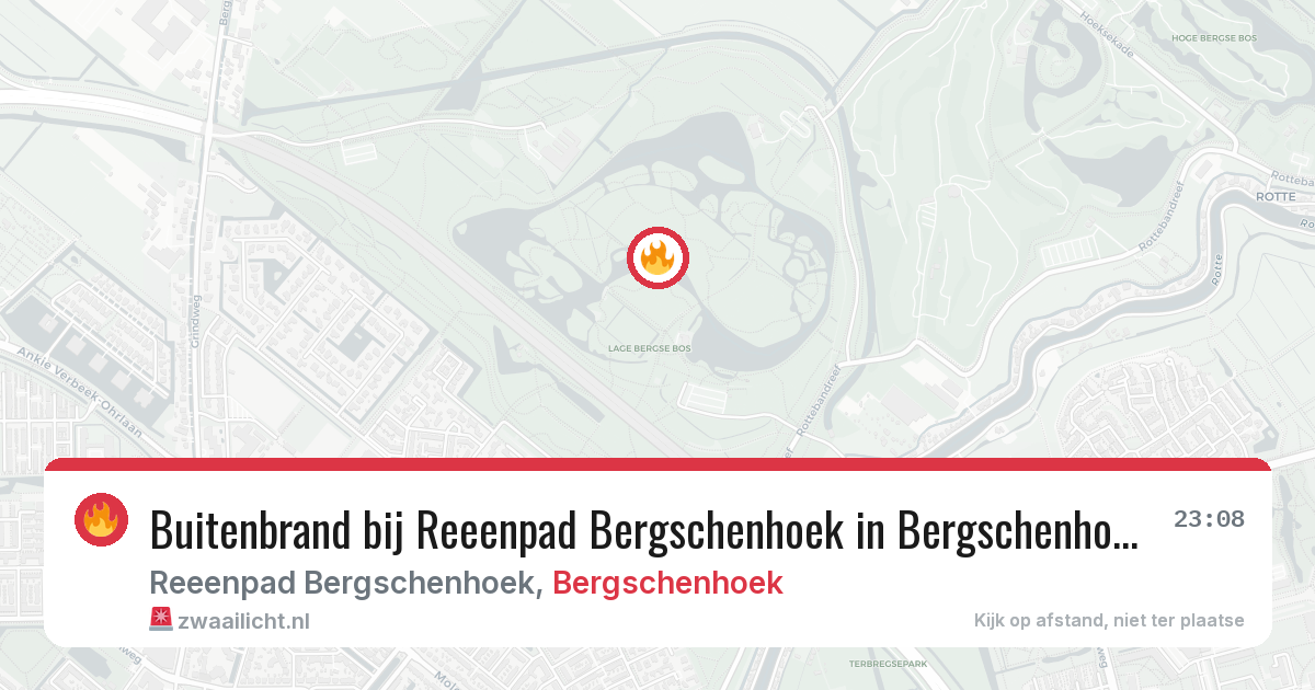 Buitenbrand bij Reeenpad Bergschenhoek in Bergschenhoek — 4 aug 2026