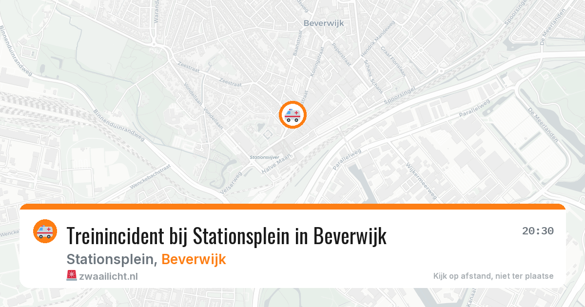 Treinincident bij Stationsplein in Beverwijk — 27 feb 2026