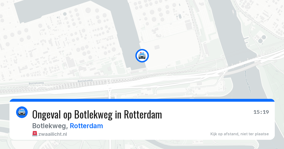 Ongeval op Botlekweg in Rotterdam — 4 apr 2026
