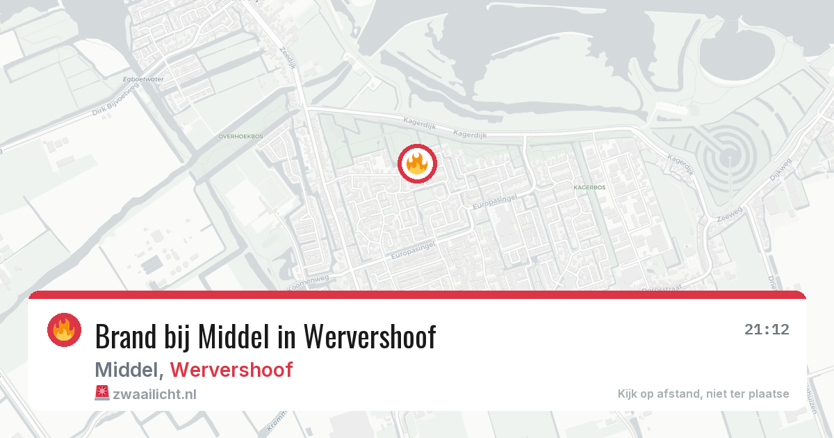Brand bij Middel in Wervershoof — 17 jun 2026