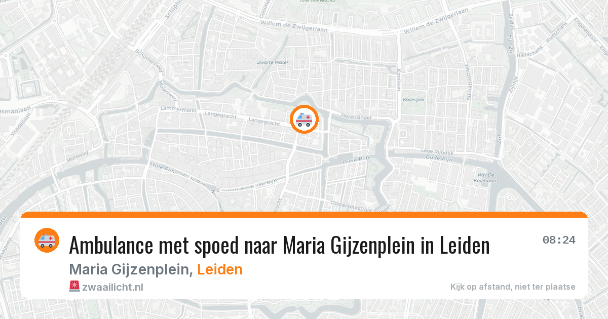 Ambulance met spoed naar Maria Gijzenplein in Leiden — 16 jun 2026