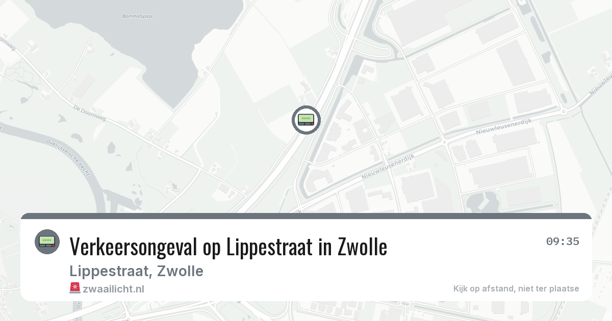 Verkeersongeval op Lippestraat in Zwolle — 29 jul 2026