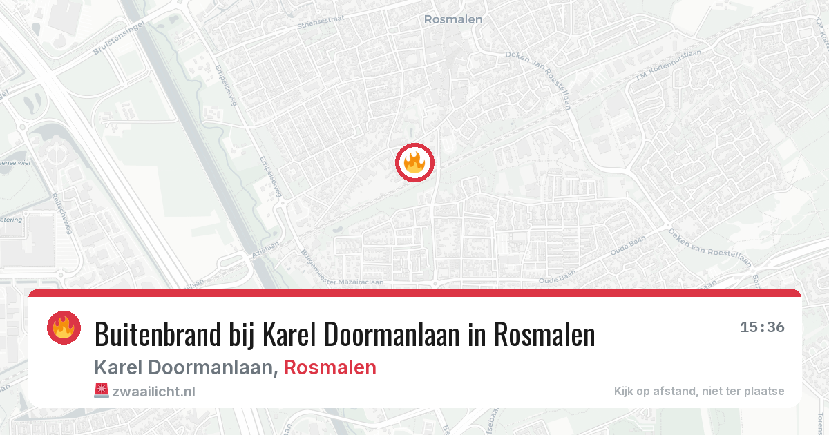 Buitenbrand bij Karel Doormanlaan in Rosmalen — 8 mei 2026