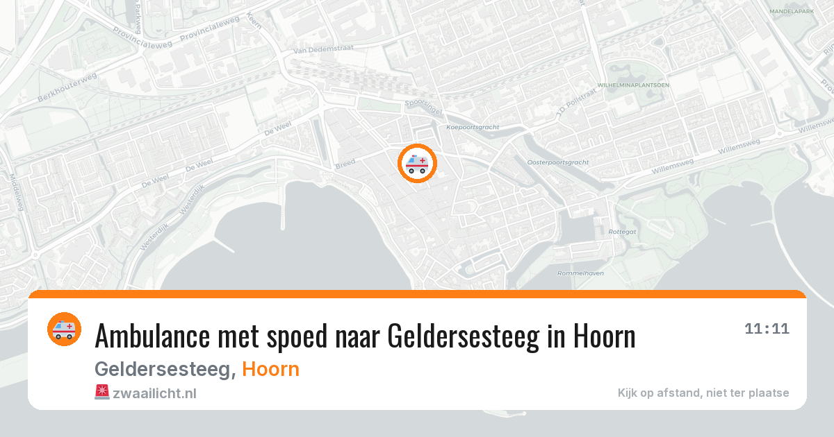 Ambulance met spoed naar Geldersesteeg in Hoorn — 21 jan 2026
