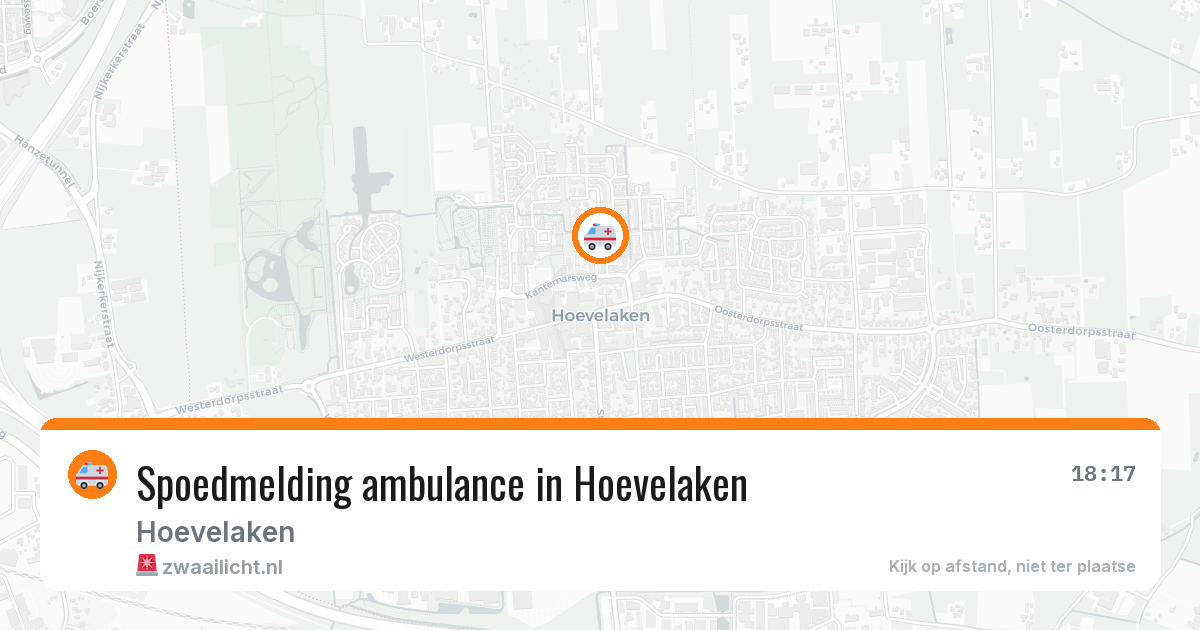 Spoedmelding ambulance in Hoevelaken — 23 apr 2026