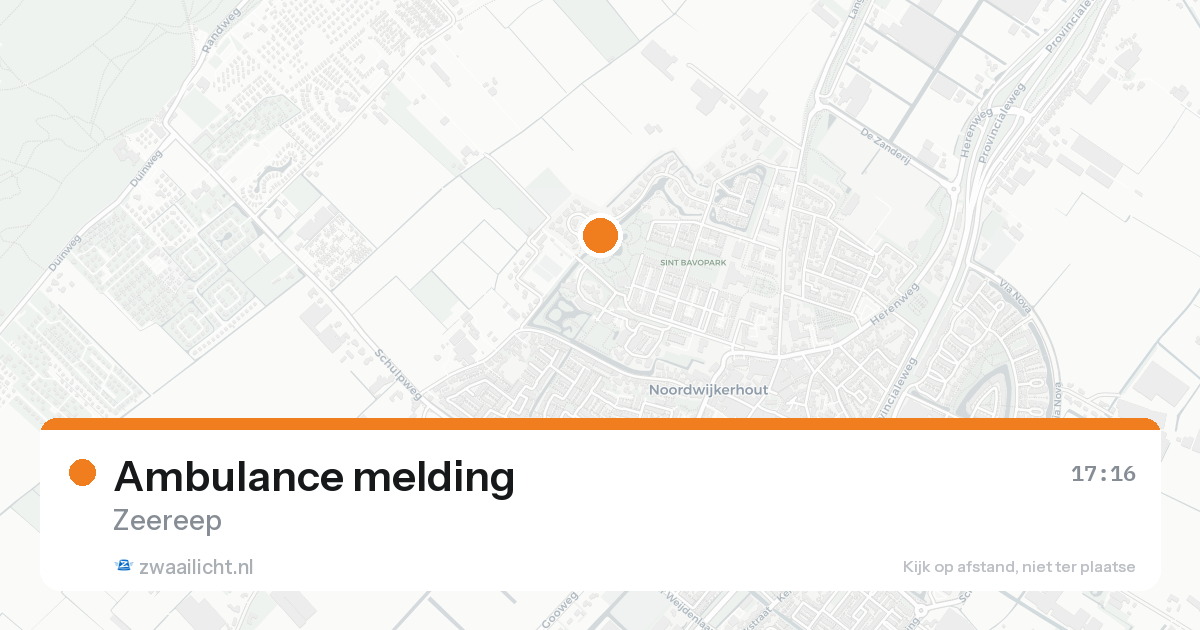 Ambulance melding — 31 jan 2026